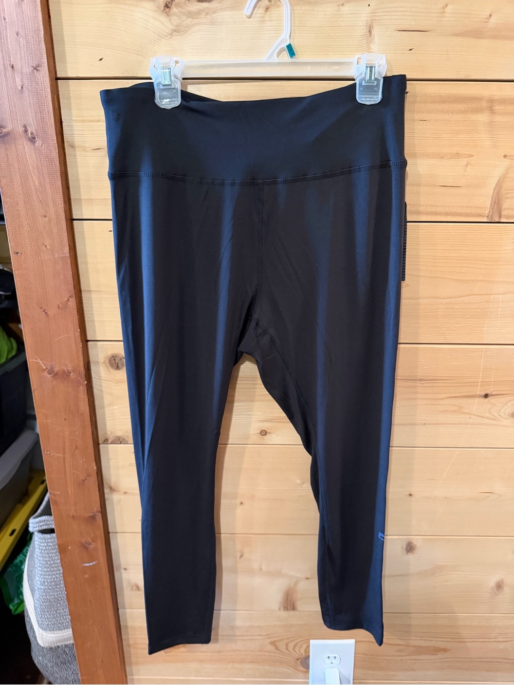 bebe Black Womens 1X Rainbow Lites Legging